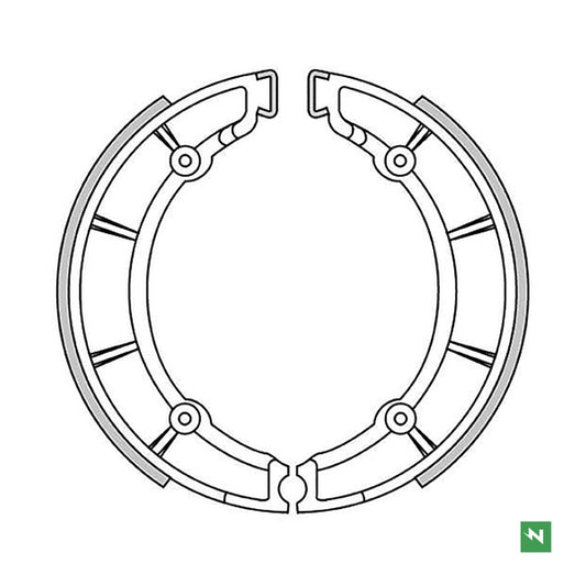 Brake Shoes Rear MOTO GUZZI V7 SPECIAL 700 69-71, V7 700 67-76 (220X40MM) 