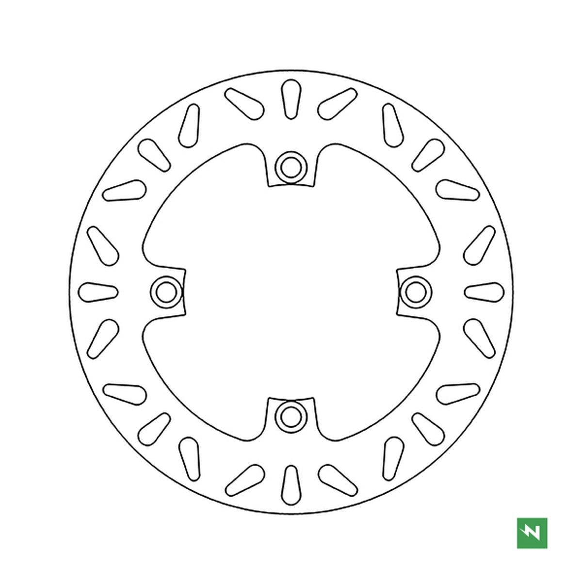 Brake Disc Rear HONDA CBF 500, 600, 1000, CBR 600F 11-13, CBF1000 06-16 (240X116X5) (4X10.5MM) 