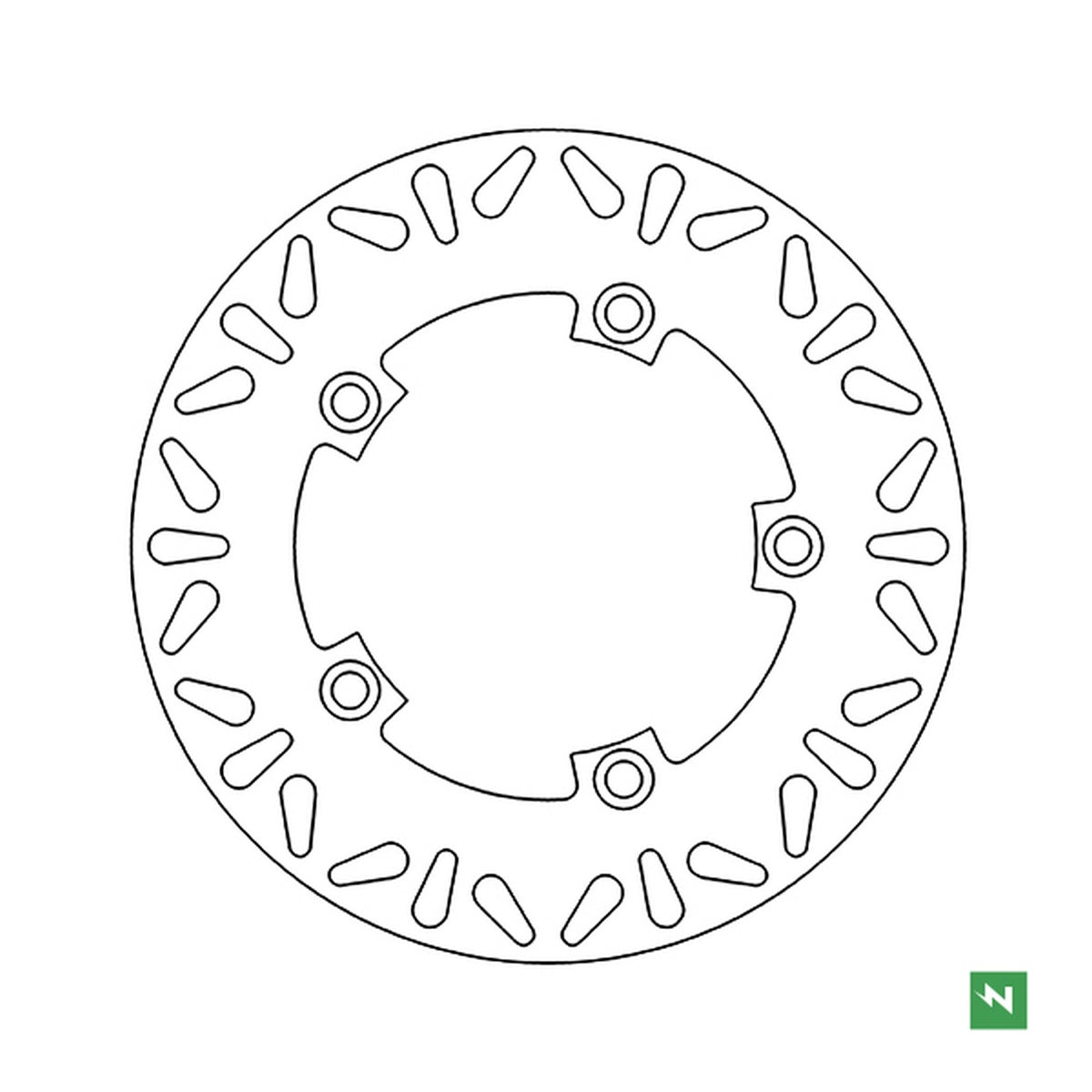 Brake Disc Rear SUZUKI GSF, GSR, SFV, GSX (240x120x5) 
