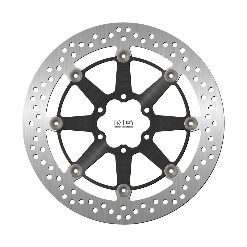 Brake disc (rotor) front DUCATI MONSTER 620/675/695/803 '05-'08, MULTISTRADA 620 '05-'06, ROYAL ENFIELD 535 CONTINENTAL '13-'18 (300X64X5MM) (6X8,25MM) Floating (Aluminium center)