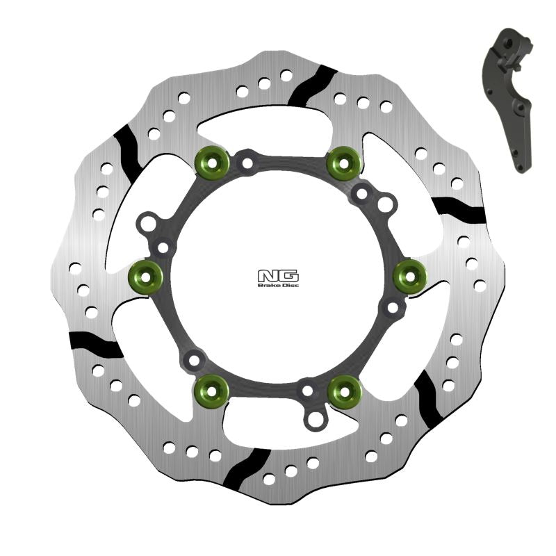 Brake disc (rotor) front GAS GAS EC/EX/MC 125/250/300/350/450 '21-'23, KTM SX-F 250/450 '09-'22, SX 125/200/144/250 '09-'22, EXC-F 250/350/530 '10-'23 (270X127X3MM) (6X6,25MM) WAVE Floating (with adapter)