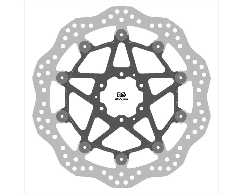 Brake disc (rotor) front HONDA XL 750 TRANSALP '23, (310X62X4,5MM) (6X6,25MM) WAVE (Aluminium center)