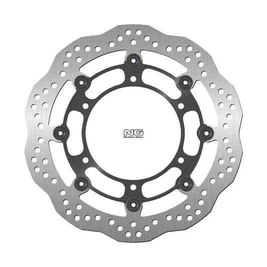 Brake disc (rotor) front HYOSUNG GV 700C '05-'09, GV 650 AQUILLA '04-'18, ST-7 '10-'15, YAMAHA WR 250X '08-'14 (300X132X5MM) (6X8,5MM) WAVE Floating