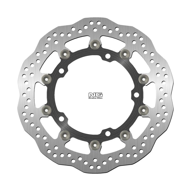 Brake disc (rotor) front KAWASAKI NINJA 400 / Z 400 '18-'22, ZX-25R '21-'22 (310X141,75X5MM) (5X10,25MM) WAVE (Aluminium center)