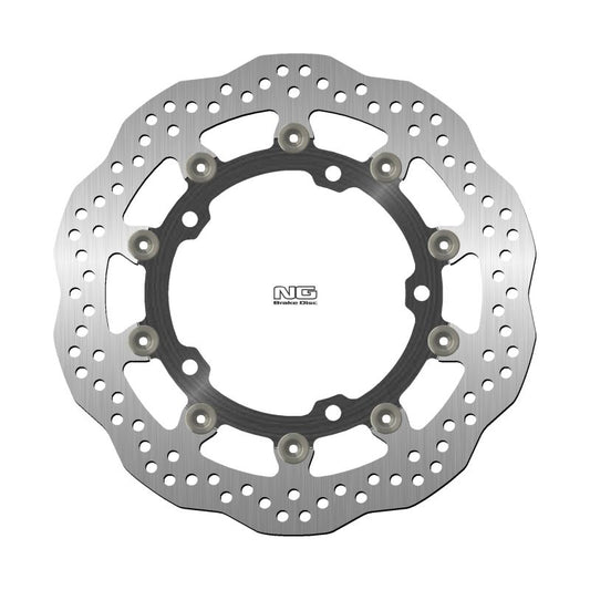 Brake disc (rotor) front KAWASAKI NINJA 400 / Z 400 '18-'22, ZX-25R '21-'22 (310X141,75X5MM) (5X10,25MM) WAVE (Aluminium center)