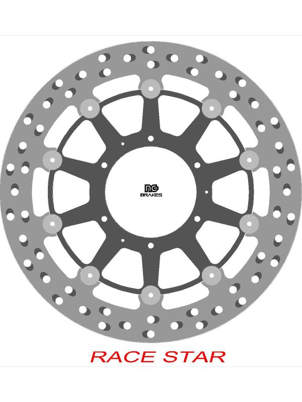 Brake disc (rotor) front RACE STAR PREMIUM HONDA CB 1300 '03-'12, CB 1000R '08-, CBR 600RR '09-'18, CBR 600/1000RR '04-'05, CTX 1300 '14-, FORZA 750 '21, (310X94X5MM) (6X6,25MM) Floating (Aluminium center, improved cooling)
