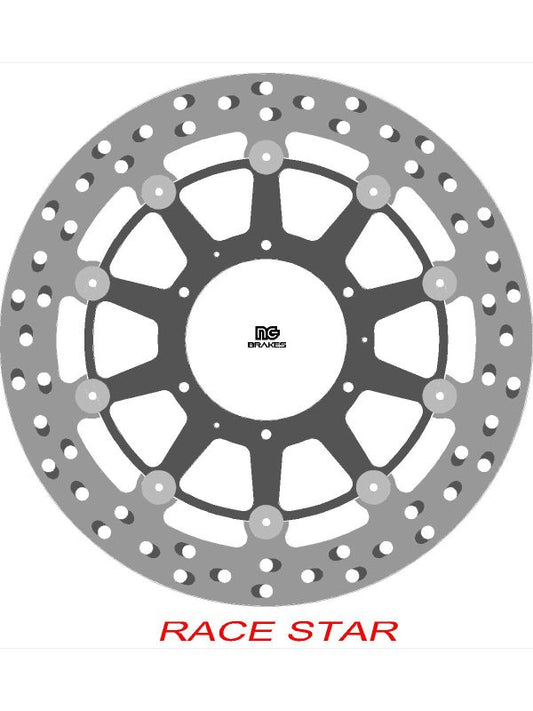 Brake disc (rotor) front RACE STAR PREMIUM HONDA CB 1300 '03-'12, CB 1000R '08-, CBR 600RR '09-'18, CBR 600/1000RR '04-'05, CTX 1300 '14-, FORZA 750 '21, (310X94X5MM) (6X6,25MM) Floating (Aluminium center, improved cooling)