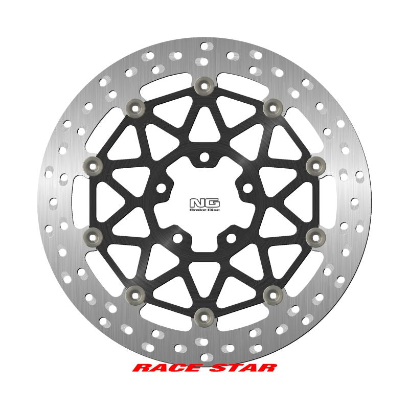 Brake disc (rotor) front RACE STAR PREMIUM KAWASAKI ZX-10R/RR '17-'22 (330X70X5MM) (5X10,25MM) Floating (Aluminium center, improved cooling)