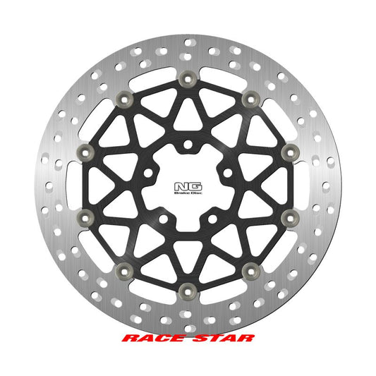 Brake disc (rotor) front RACE STAR PREMIUM KAWASAKI ZX-10R/RR '17-'22 (330X70X5MM) (5X10,25MM) Floating (Aluminium center, improved cooling)