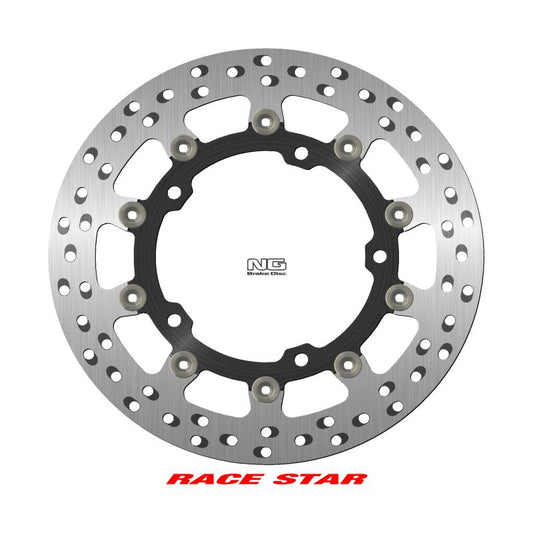 Brake disc (rotor) front RACE STAR PREMIUM KAWASAKI NINJA 400 '18-'22, ZX-25R 250 '21-'22 (310X141,8X5,5MM) (5X10,25MM) (Aluminium center, improved cooling)