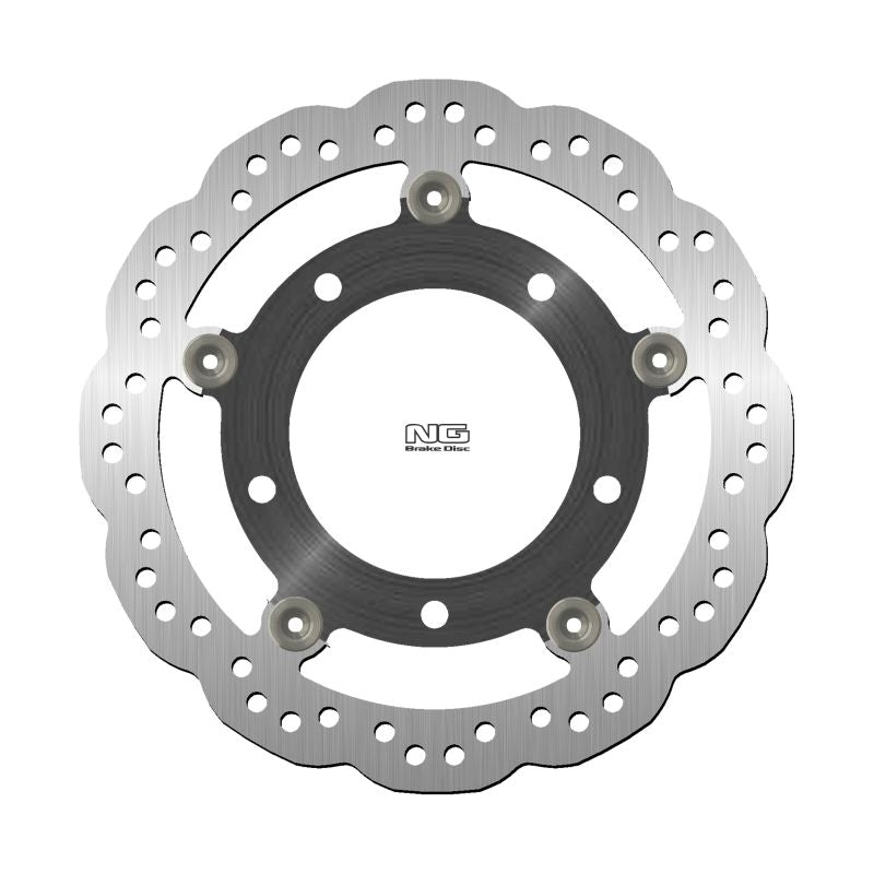 Brake disc (rotor) front SYM JET 50/125/170 '17-'21, (Wheels 14") SYMPHONY 50/125/170/200 '17-'22 (260X106,2X4MM) (5X10,25MM) WAVE (Aluminium center)