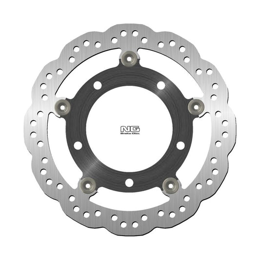 Brake disc (rotor) front SYM JET 50/125/170 '17-'21, (Wheels 14") SYMPHONY 50/125/170/200 '17-'22 (260X106,2X4MM) (5X10,25MM) WAVE (Aluminium center)