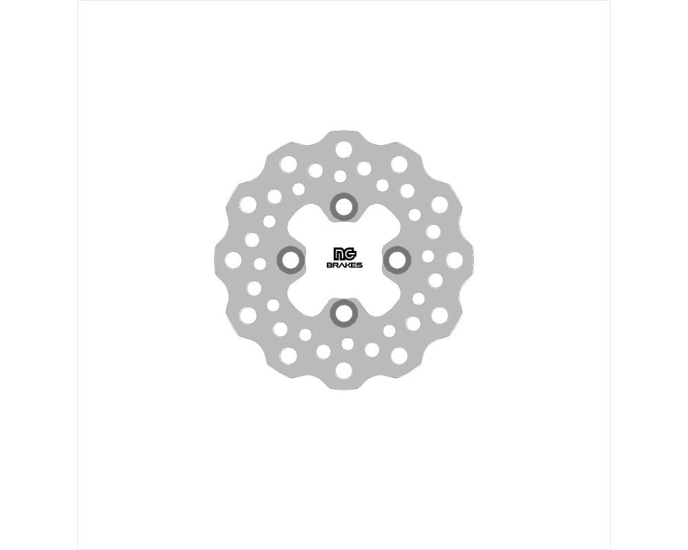 Brake disc (rotor) front YAMAHA YFM/YFS/YFZ 200/250/350/450/600/660/700 GRIZZLY/RAPTOR/WARRIOR '91-'23 (161X48X3,5MM) (4X10,25MM) WAVE