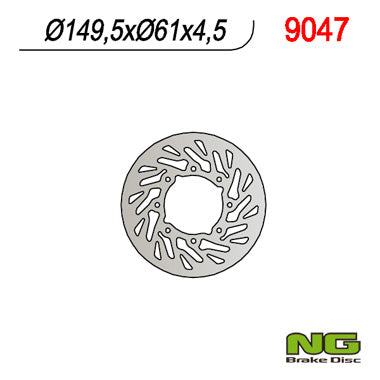Brake disc (rotor) POLARIS 400/500 '01-'02 (Turbine)