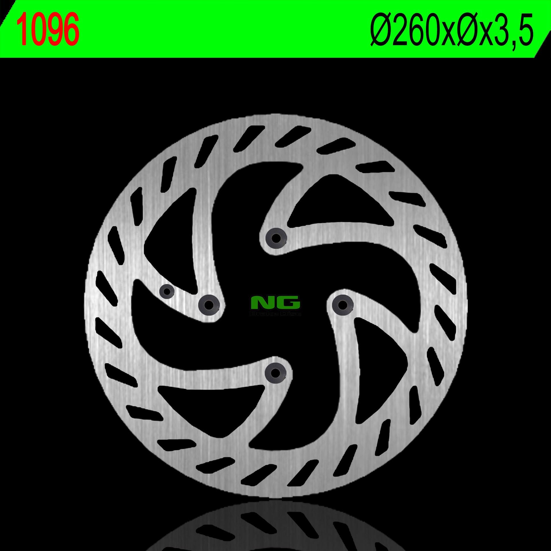 Brake disc (rotor) front AJP 125/200/240 ENDURO (Diameter 260MM (4X6,5MM)