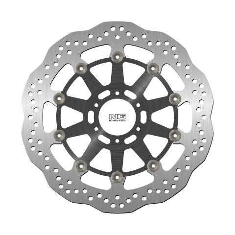 Brake disc (rotor) front APRILIA CAPONORD 1200 '13-17, YAMAHA FZR 1000 '87-95, XJR1200/1300 '95-99 (320X64X5MM) (6X8,5MM) WAVE Floating (Aluminium center)