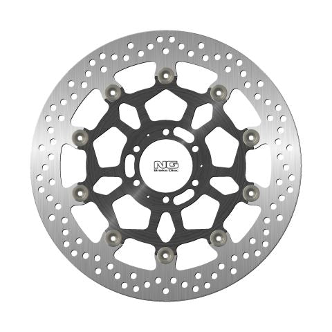 Brake disc (rotor) front APRILIA DROSODURO/SHIVER 900 '17-20, DUCATI ST4 '03, MOTO GUZZI V7 '17-20 (320X64X5MM) (6X8,5MM) Floating (Aluminium center)