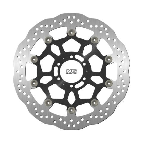 Brake disc (rotor) front APRILIA DROSODURO/SHIVER 900 '17-20, DUCATI ST4 '03, MOTO GUZZI V7 '17-20 (320X64X5MM) (6X8,5MM) WAVE Floating (Aluminium center)