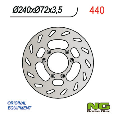 Brake disc (rotor) front BETA 50 (240x72x3,5)