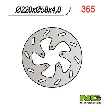 Brake disc (rotor) front BETA / GILERA / PIAGGIO (220X58X4)