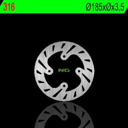 Brake disc (rotor) front BETA REV REV3 125/200/250 99-02 (185X3,5MM) (4X10,5MM)