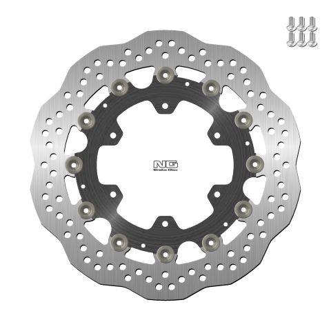 Brake disc (rotor) front BMW K1100LT/RS '89-00, R1100GS/R '93-94, R1100R/RT/RS '92-01 (305x118x5MM) (6X9,0MM) WAVE Floating (Aluminium center)