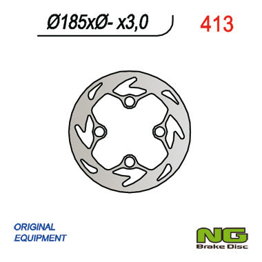 Brake disc (rotor) front GAS GAS 125/200/250 TXT (185x-x3)