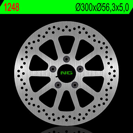 Brake disc (rotor) front HARLEY DAVIDSON 883/1200/1450/1584/1690/1800 (300X56,3X5) (5X8,5MM)