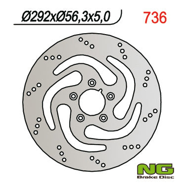 Brake disc (rotor) front HARLEY-DAVIDSON, SPORTSTER 00-17 (292X56,3X5)