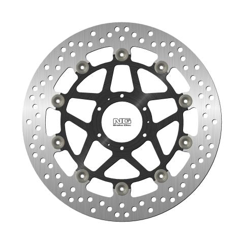 Brake disc (rotor) front HONDA CB 600 HORNET '98-'99 (296X62X5 6 Holes) Floating (Aluminium center) - Replaces NG1161