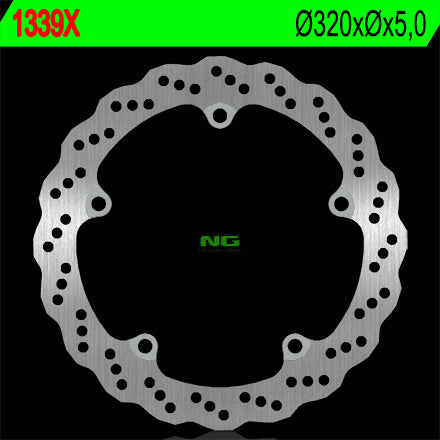 Brake disc (rotor) front HONDA CB 650F '14-'15, CTX 700 '13-'17 (320X5) (5X10MM) WAVE