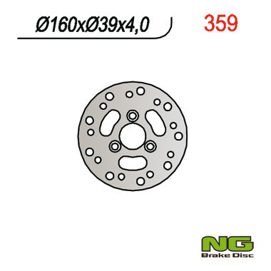 Brake disc (rotor) front HONDA SFX 50 (160x39x4)