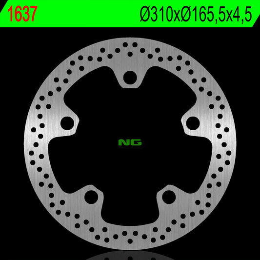 Brake disc (rotor) front HONDA VFR1200X CROSS TOURER '17-'21, GL 1800 F6C '15 (310X165,5X4,5MM)(5X20,5MM)