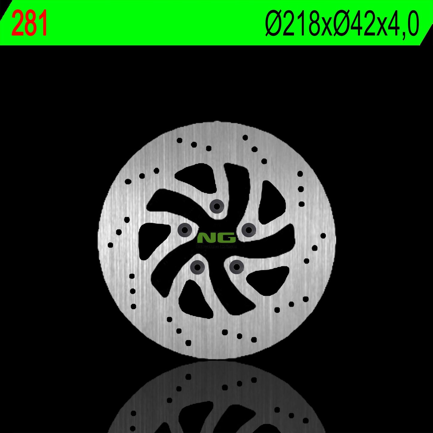 Brake disc (rotor) front ITALJET JACKPOT 125 01, JUPITER 125 02, MILLENIUM 125 00-02 (5X6,5MM)