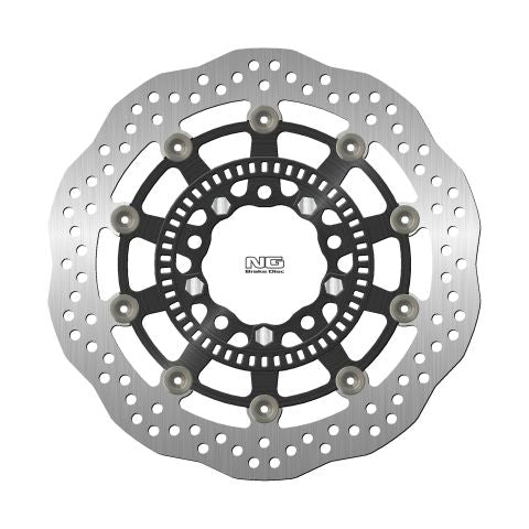 Brake disc (rotor) front KAWASAKI ER6N '05-'17, KLE 650 VERSYS '07-'21, ZX6R '13-'18 ,VULCAN 650 '15-'21 (300X80X5MM) (5X10,5MM) WAVE Floating (Aluminium center)
