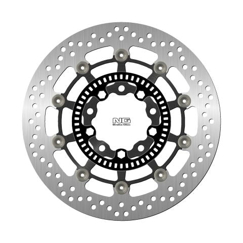 Brake disc (rotor) front KAWASAKI ER6N '05-'17, KLE 650 VERSYS '07-'21, ZX6R '13-'18 ,VULCAN 650 '15-'21 (300X80X5MM) (5X10,5MM) Floating (Aluminium center)