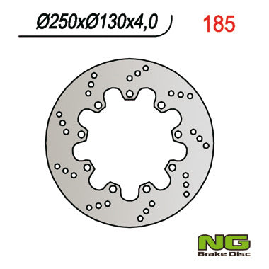 Brake disc (rotor) front KAWASAKI KLR 600 (84-92) (250x130x4)