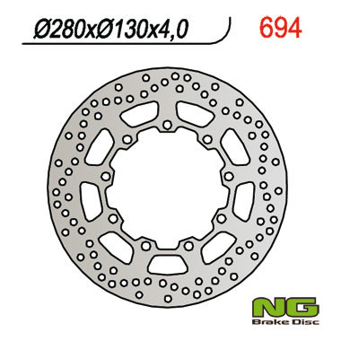 Brake disc (rotor) front KAWASAKI KLR 650 (90-12) (280X130X4)