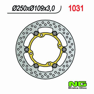 Brake disc (rotor) front KAWASAKI KXF 250/450 '03-'14 (250X109X3) (4X9,5MM) Floating