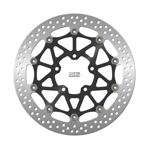 Brake disc (rotor) front KAWASAKI ZX-100R/RR '17-21 (330X80,5X5MM) (5X10,5MM) Floating (Aluminium center)