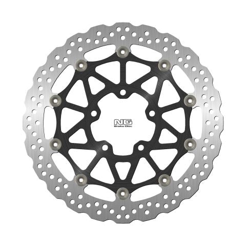 Brake disc (rotor) front KAWASAKI ZX-100R/RR '17-21 (330X80,5X5MM) (5X10,5MM) WAVE Floating (Aluminium center)