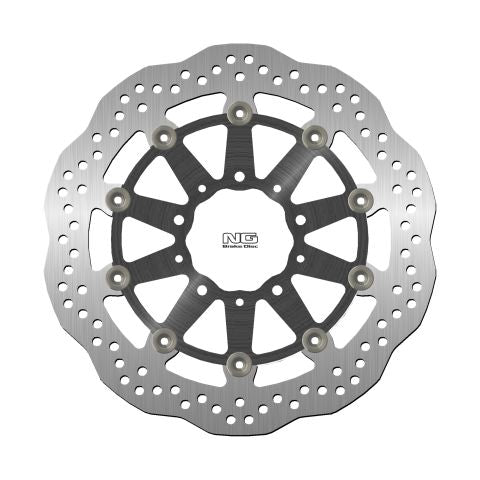 Brake disc (rotor) front KAWASAKI ZX6R 636 13-16, Z800 12-17, ZX10R 08-15, Z1000 14-20, ZZR1400 06-17, GTR1400 07-18, ZX14 07-15 (310X80X5MM) (5X) WAVE Floating (Aluminium center)