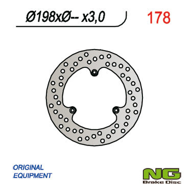 Brake disc (rotor) front KTM 60/65/85 SX (198x-x3)