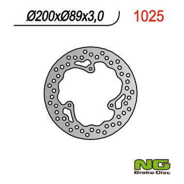 Brake disc (rotor) front KTM 65 SX '98-'14 (200X89X3) (3x6,5mm)
