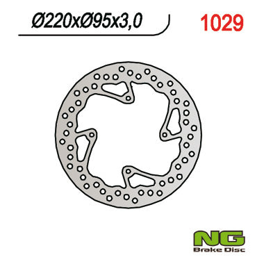 Brake disc (rotor) front KTM 85 SX '03-'15 (220X95X3) (4X6,5MM)