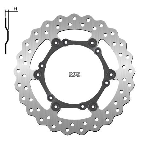 Brake disc (rotor) front KTM EXC 125/200/400/525/625 '90-17 (260X-X3MM) (6,6,5MM) WAVE Floating