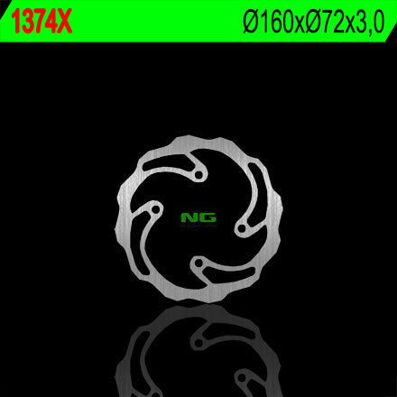 Brake disc (rotor) front KTM SX 50 '08-'13, rear SX 50 '14-'21 (160X73X3) (4X6,5MM) WAVE