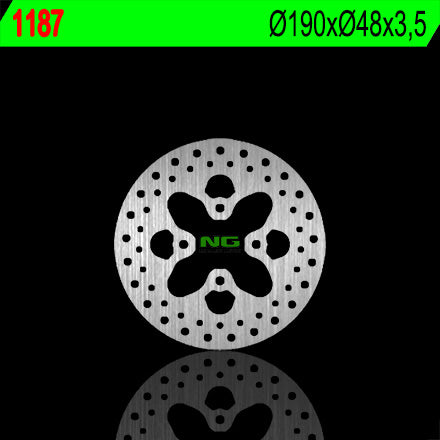 Brake disc (rotor) front MBK 50 BOOSTER '96-'09, YAMAHA 50 BWS/SPY '96-'00 (190X48X3,5) (4X10,5MM)