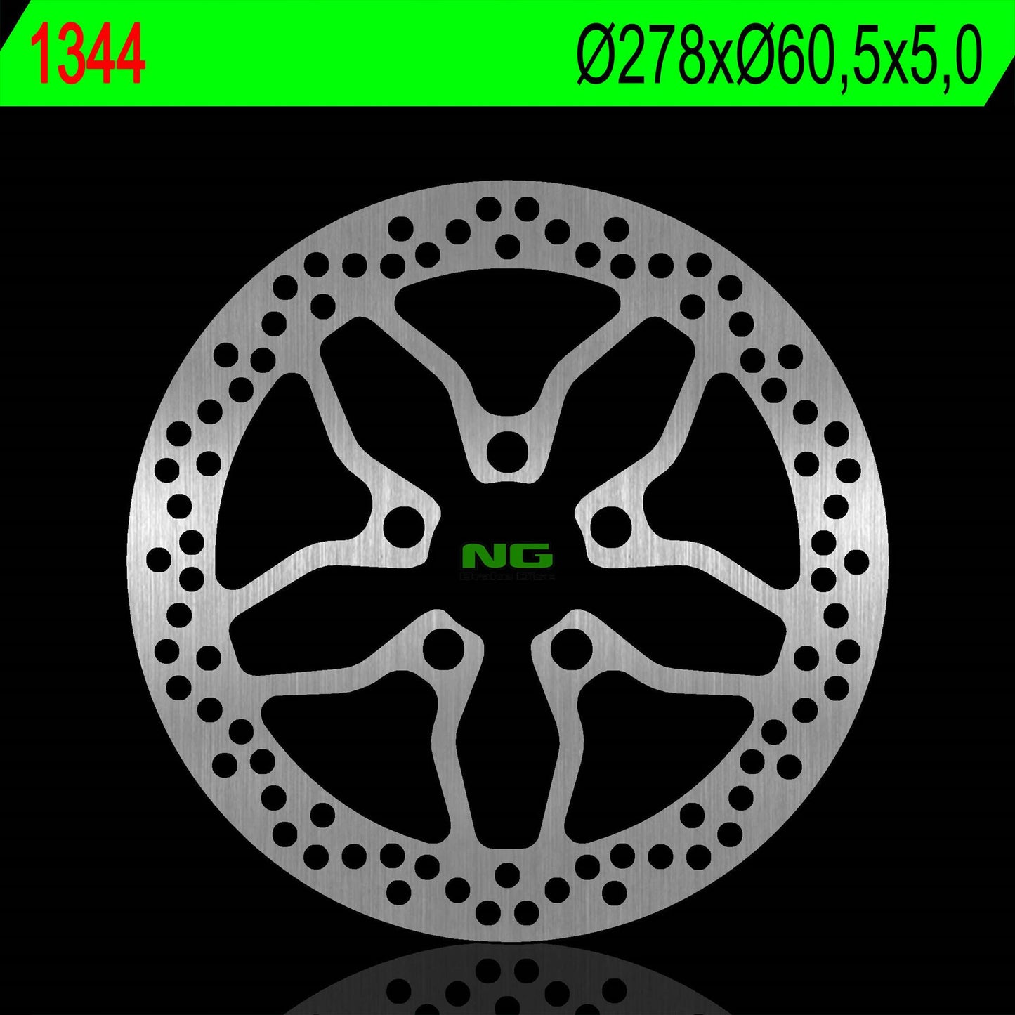 Brake disc (rotor) front PIAGGIO X10 125/350/500 12-17 (278X60,5X5,0MM) (5X14,1MM)