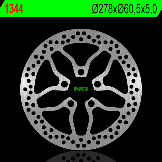 Brake disc (rotor) front PIAGGIO X10 125/350/500 12-17 (278X60,5X5,0MM) (5X14,1MM)